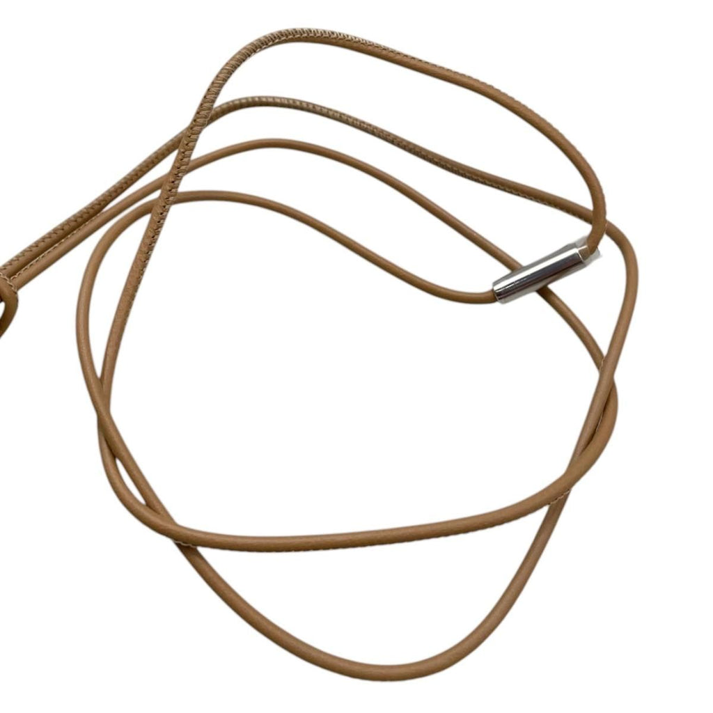 Hermes Necklace Buffalo Horn Pendant Equipe Blue Beige Brown — view 7