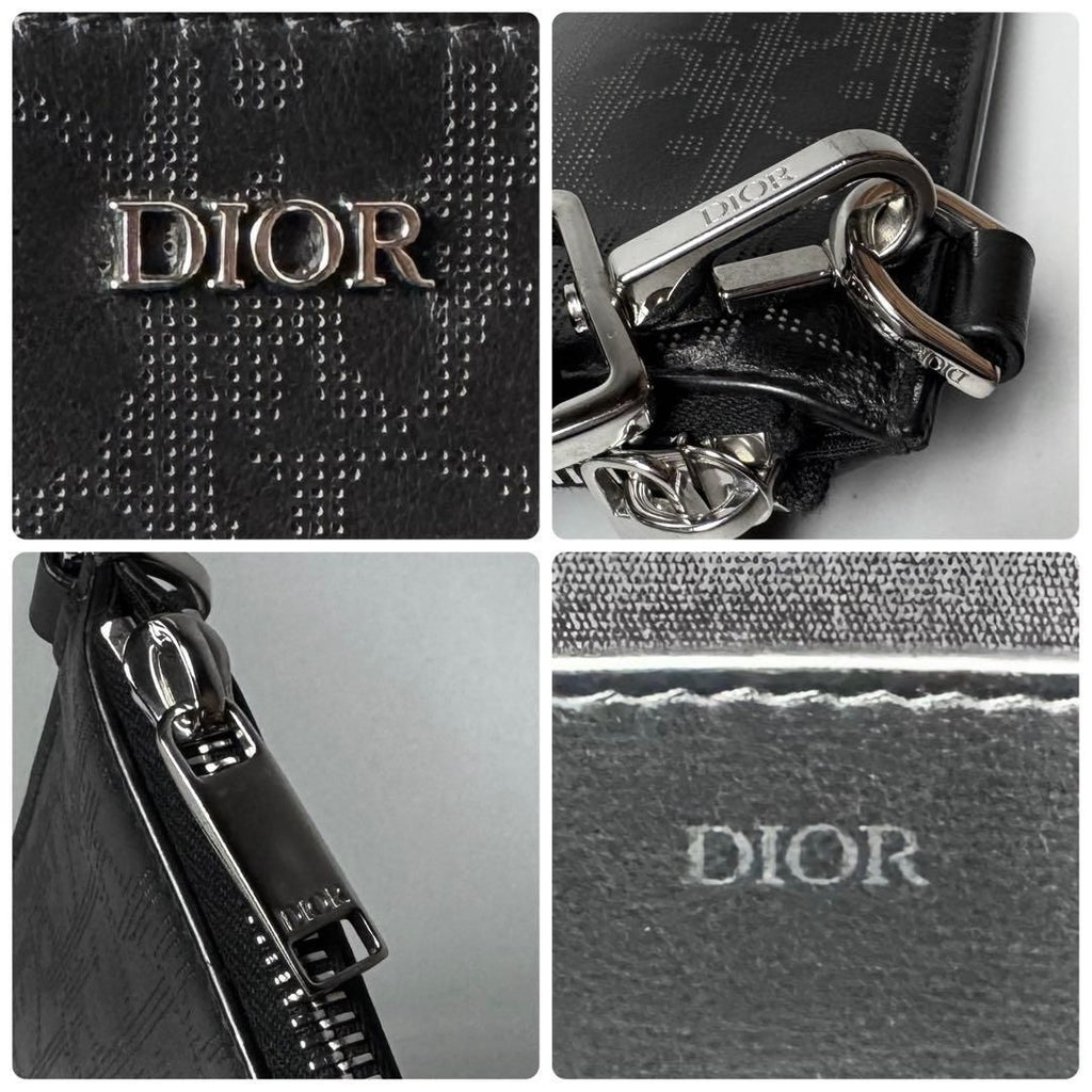 Dior Oblique Galaxy Clutch — view 9