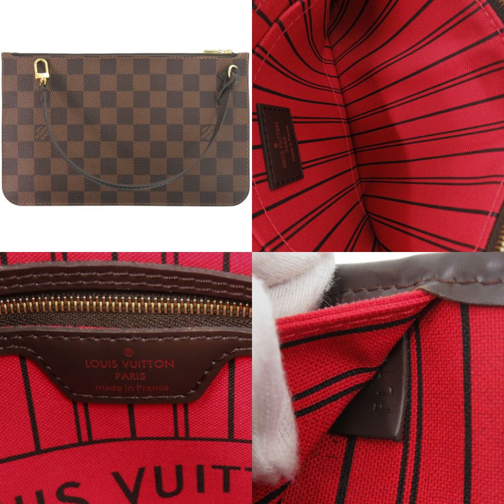 Louis Vuitton Neverfull MM Pouch Damier Cerise Tote — view 9