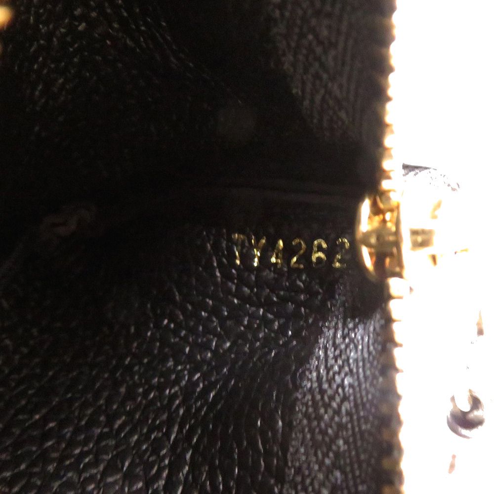 Louis Vuitton Pochette Cles Monogram Empreinte Noir Coin Case Black — view 6