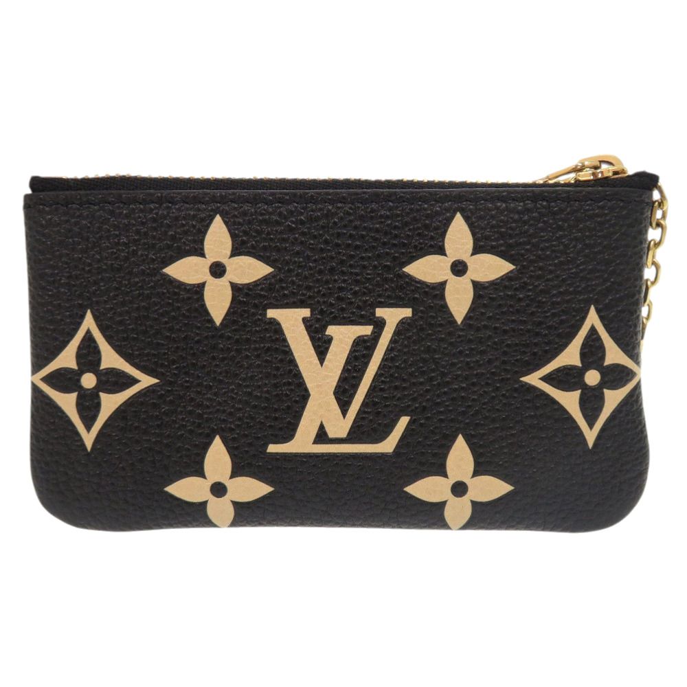 Louis Vuitton Pochette Cles Monogram Empreinte Noir Coin Case Black — view 2