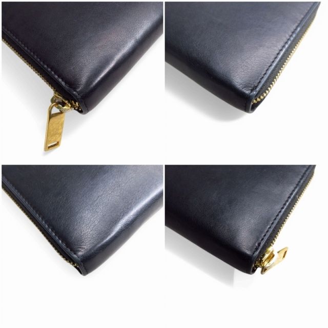 Saint Laurent Paris Cassandra Wallet Round Zip Logo Black — view 4