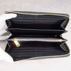 Saint Laurent Paris Cassandra Wallet Round Zip Logo Black — view 7