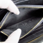 Saint Laurent Paris Cassandra Wallet Round Zip Logo Black — view 9
