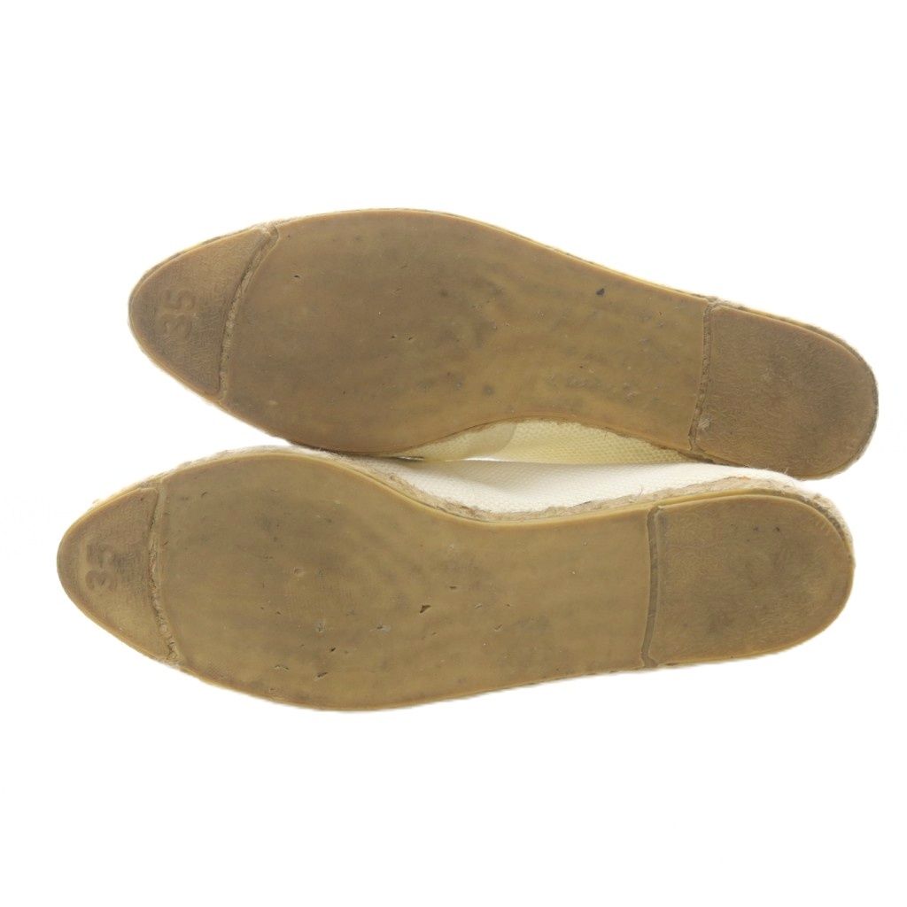 Hermes Flat Shoes Espadrilles White 35 — view 6