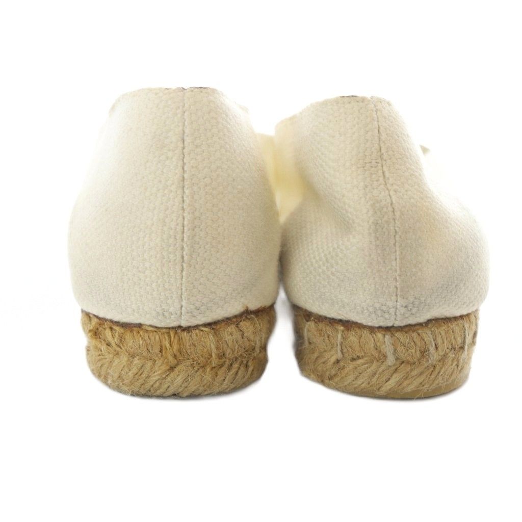 Hermes Flat Shoes Espadrilles White 35 — view 5