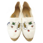 Hermes Flat Shoes Espadrilles White 35 — view 3