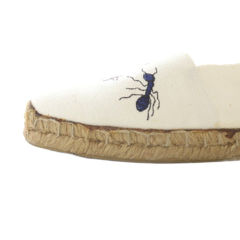 Hermes Flat Shoes Espadrilles White 35 — view 8