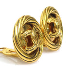 Chanel Earrings CC Logo — view 2