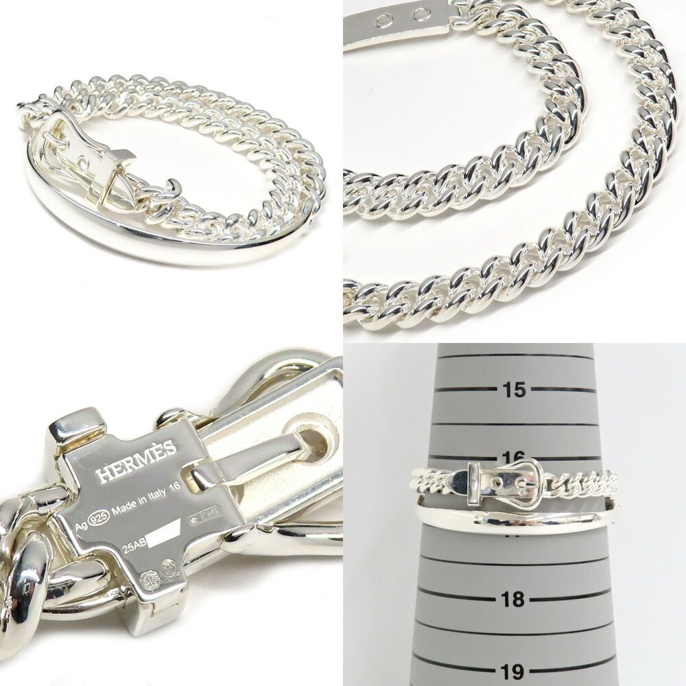 Hermes Bracelet Boucle Series Inflexible PM 16 Silver — view 9
