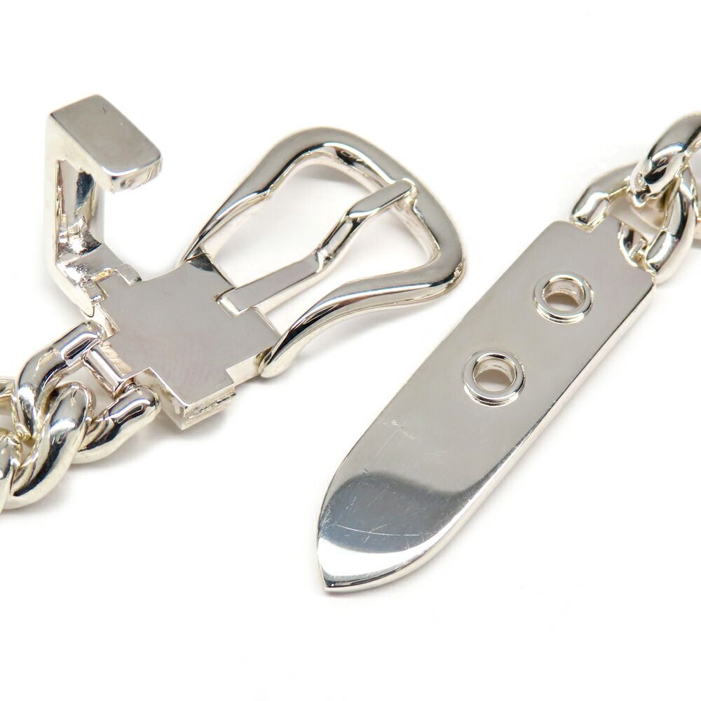 Hermes Necklace Boucle Series Inflexible PM 40 Silver — view 3