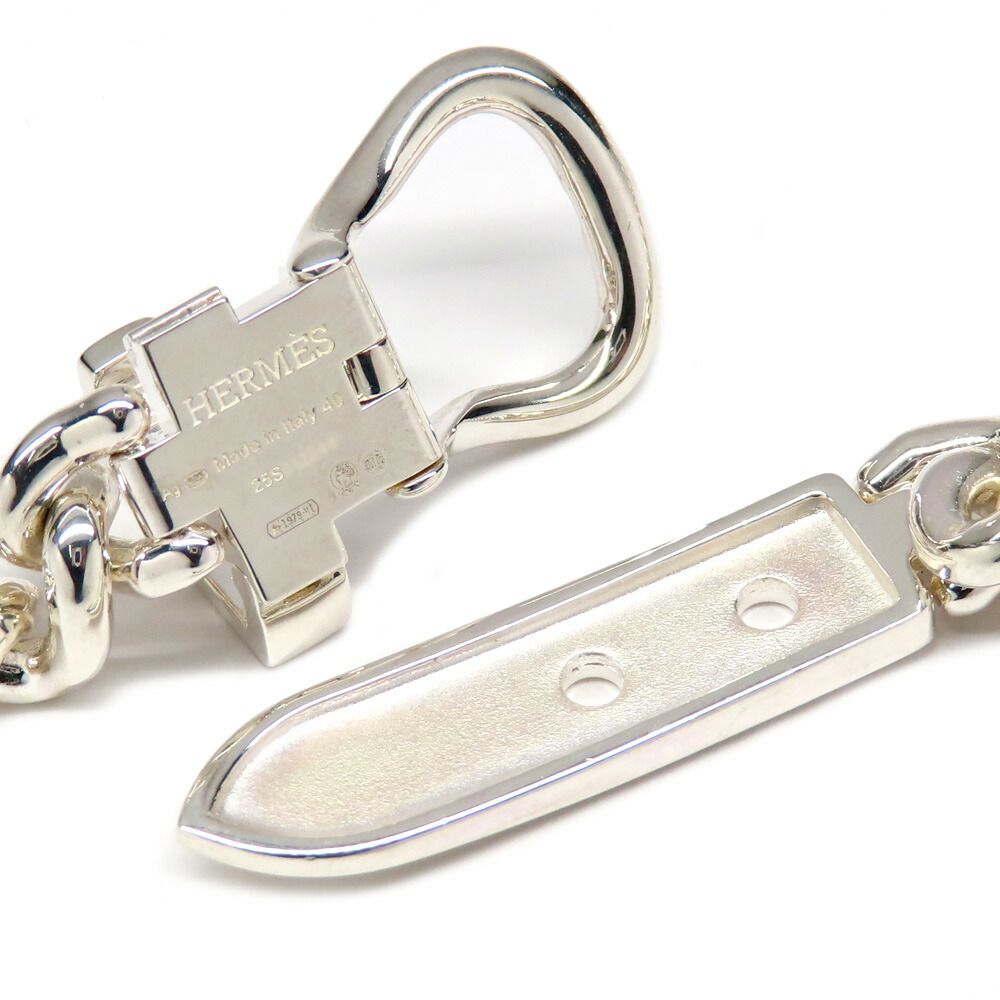 Hermes Necklace Boucle Series Inflexible PM 40 Silver — view 4