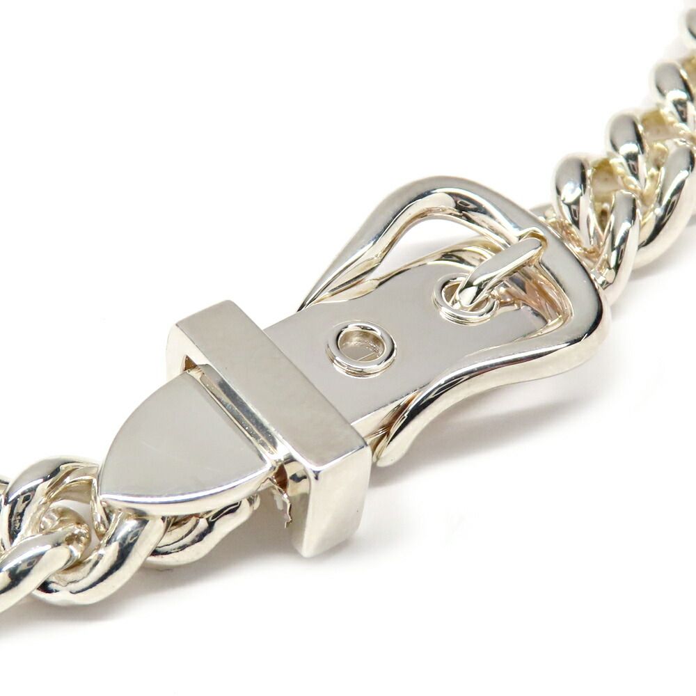 Hermes Necklace Boucle Series Inflexible PM 40 Silver — view 2