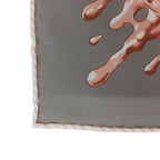 Hermes Carre 45 Gavroche Gray Pink Peinture Fraiche Freshly Painted Scarf — view 5