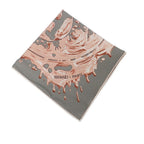 Hermes Carre 45 Gavroche Gray Pink Peinture Fraiche Freshly Painted Scarf — view 9