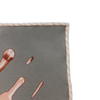 Hermes Carre 45 Gavroche Gray Pink Peinture Fraiche Freshly Painted Scarf — view 3