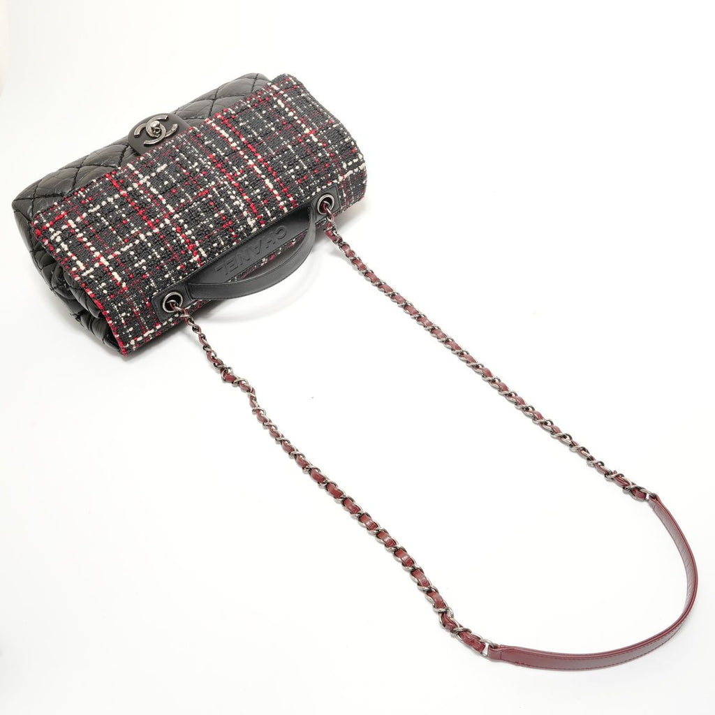 Chanel Shoulder Bag Quilted Tweed 2-Way — view 8