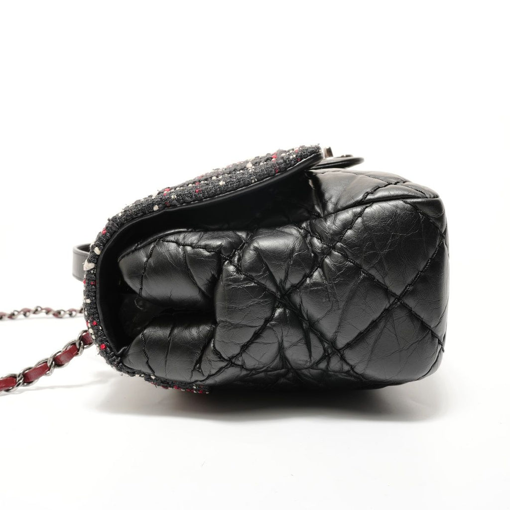 Chanel Shoulder Bag Quilted Tweed 2-Way — view 3