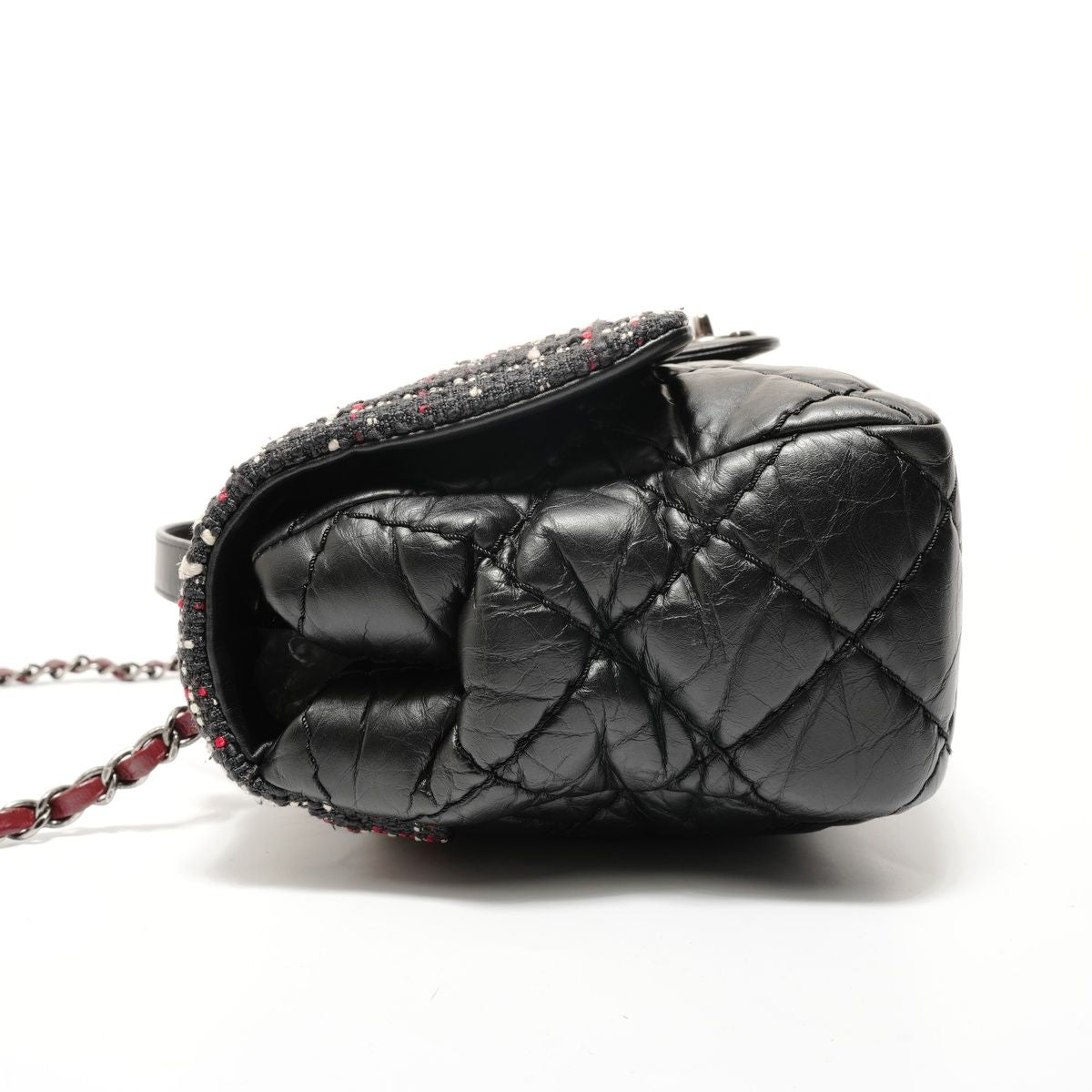 Chanel Shoulder Bag Quilted Tweed 2-Way — view 3