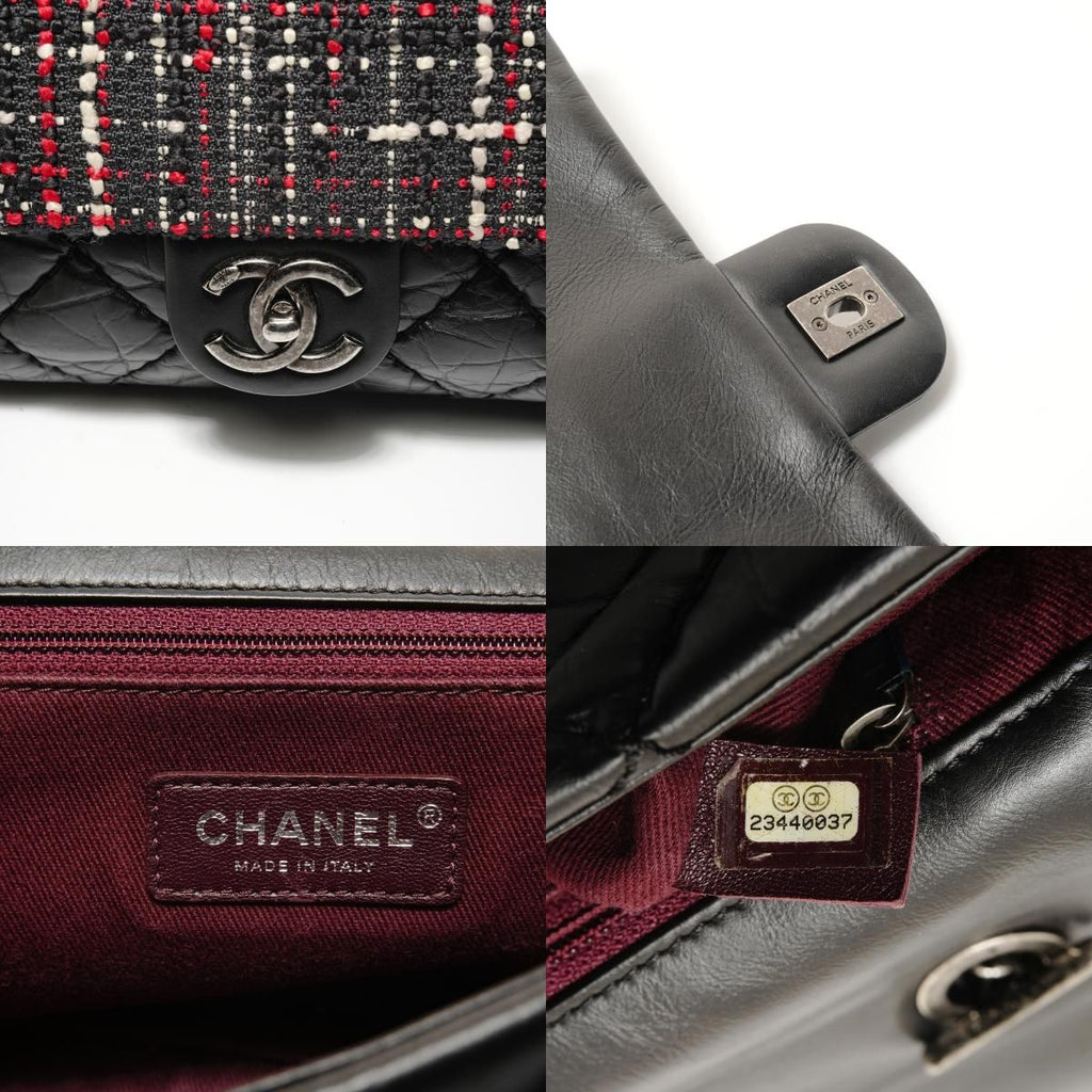 Chanel Shoulder Bag Quilted Tweed 2-Way — view 9