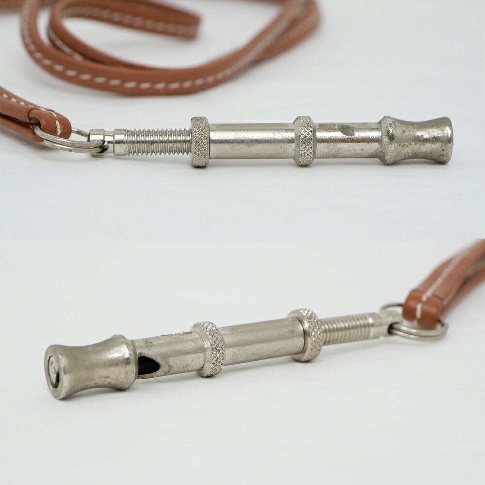 Hermes Chiffre Whistle Necklace Gold Silver — view 4