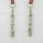 Hermes Chiffre Whistle Necklace Gold Silver — view 3