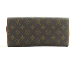 Louis Vuitton Pochette Twin GM Shoulder Bag Flap Monogram Pattern Brown — view 2