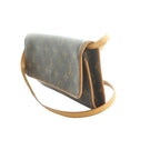 Louis Vuitton Pochette Twin GM Shoulder Bag Flap Monogram Pattern Brown — view 3
