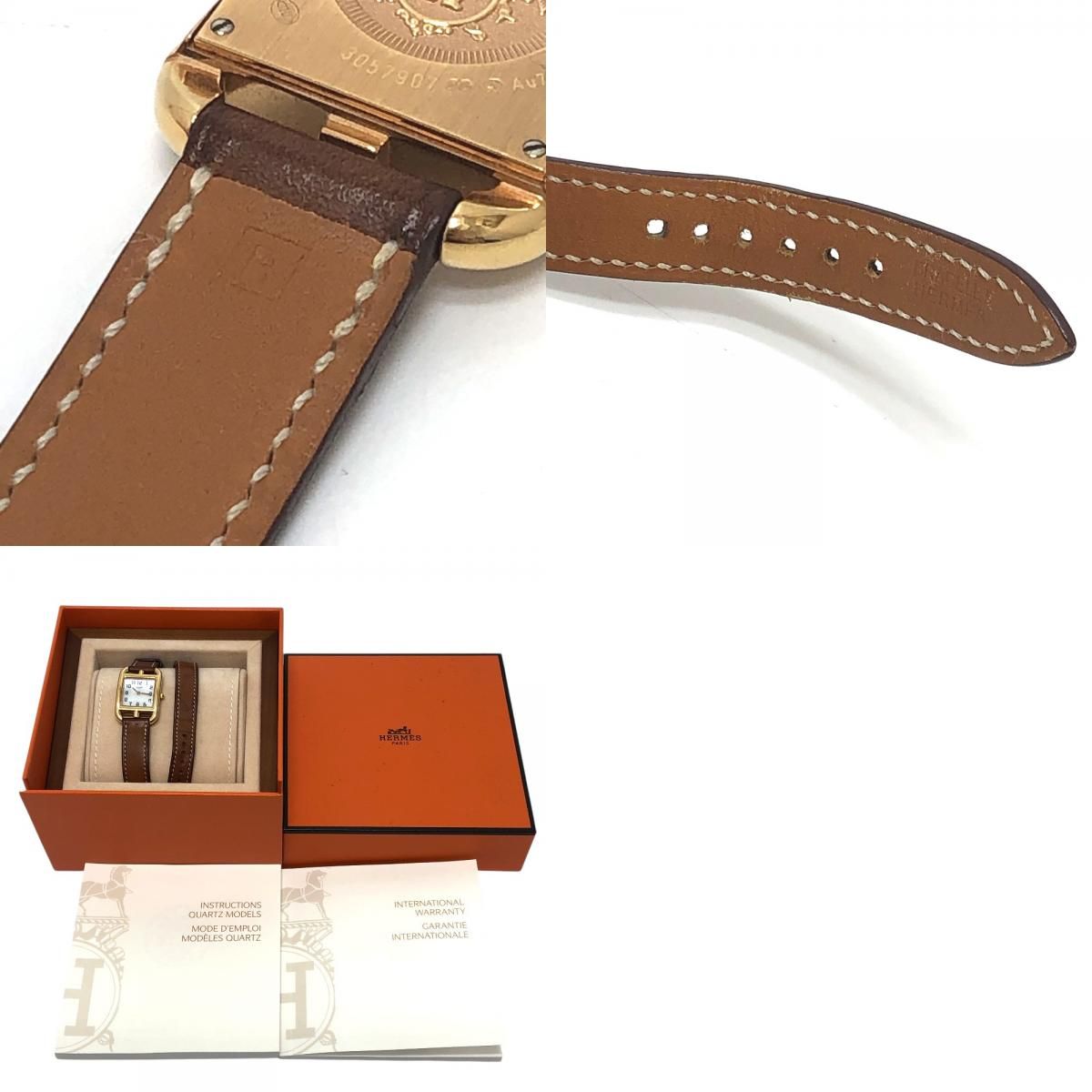 Hermes Watch 18k Pink Gold Cape Cod Double Tour — view 9