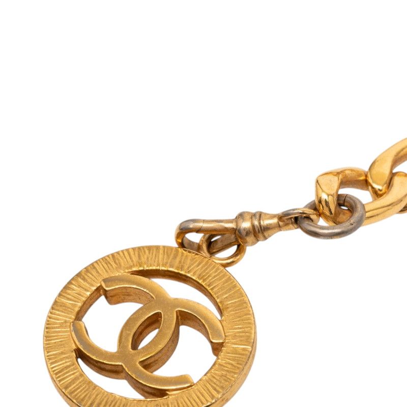 Chanel CC Logo Vintage 6 Chain Belt Gold Plated — view 3