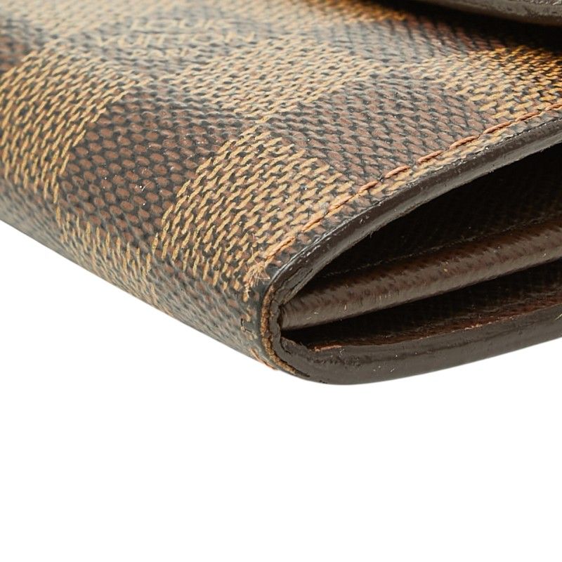 Louis Vuitton Damier Porte-Monnaie Cles Wallet Brown — view 4