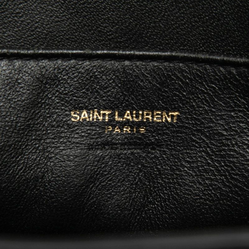 Saint Laurent Baby Cabas 2-Way Shoulder Bag Black Leather — view 5