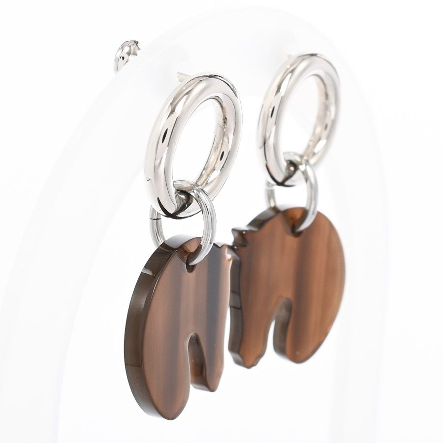 Hermes Earrings Tattasol Silver — view 2