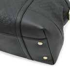 Gucci Micro Guccissima Tote 2-Way Shoulder Bag Crossbody Leather Black Gold — view 3