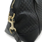 Gucci Micro Guccissima Tote 2-Way Shoulder Bag Crossbody Leather Black Gold — view 4