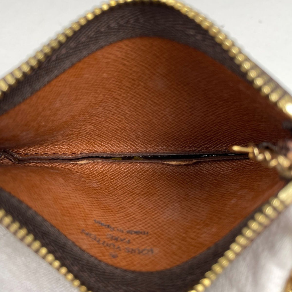 Louis Vuitton Pochette Cles Key Ring Coin Purse Monogram Brown — view 5