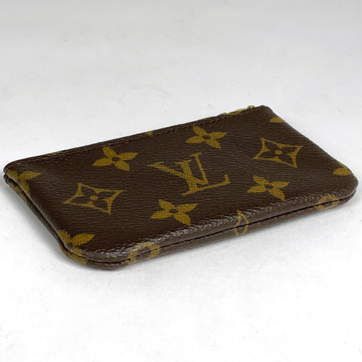 Louis Vuitton Pochette Cles Key Ring Coin Purse Monogram Brown — view 2