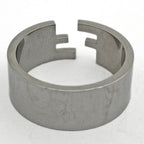 Fendi Ffring Zucca Logo Ring Metal Silver — view 4