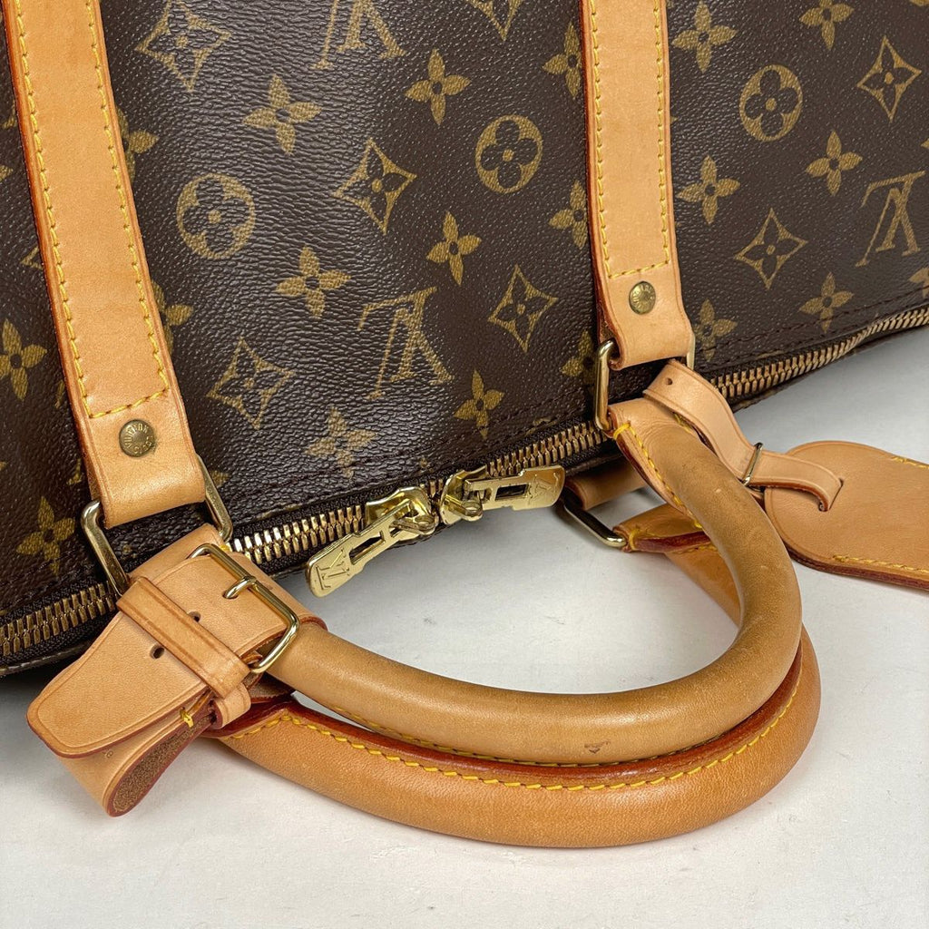 Louis Vuitton Keepall Bandouliere 60 2-Way Boston Bag Monogram Brown — view 6