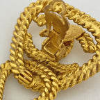 Chanel CC Logo Earrings Gold Plated — view 3