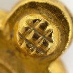 Chanel CC Logo Earrings Fringe Gold Plated — view 6