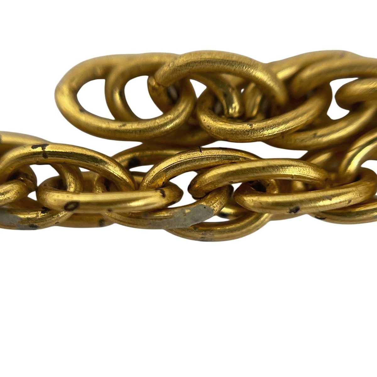Chanel CC Logo Earrings Fringe Gold Plated — view 8