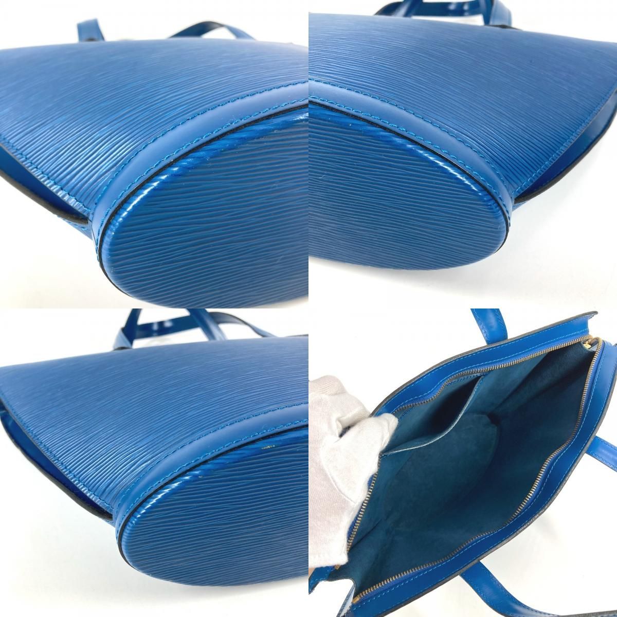 Louis Vuitton Tote Saint Jacques Epi Leather Toledo Blue — view 7