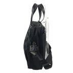 Prada Business Bag Triangle Logo Leather Nylon Black — view 3