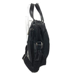 Prada Business Bag Triangle Logo Leather Nylon Black — view 4