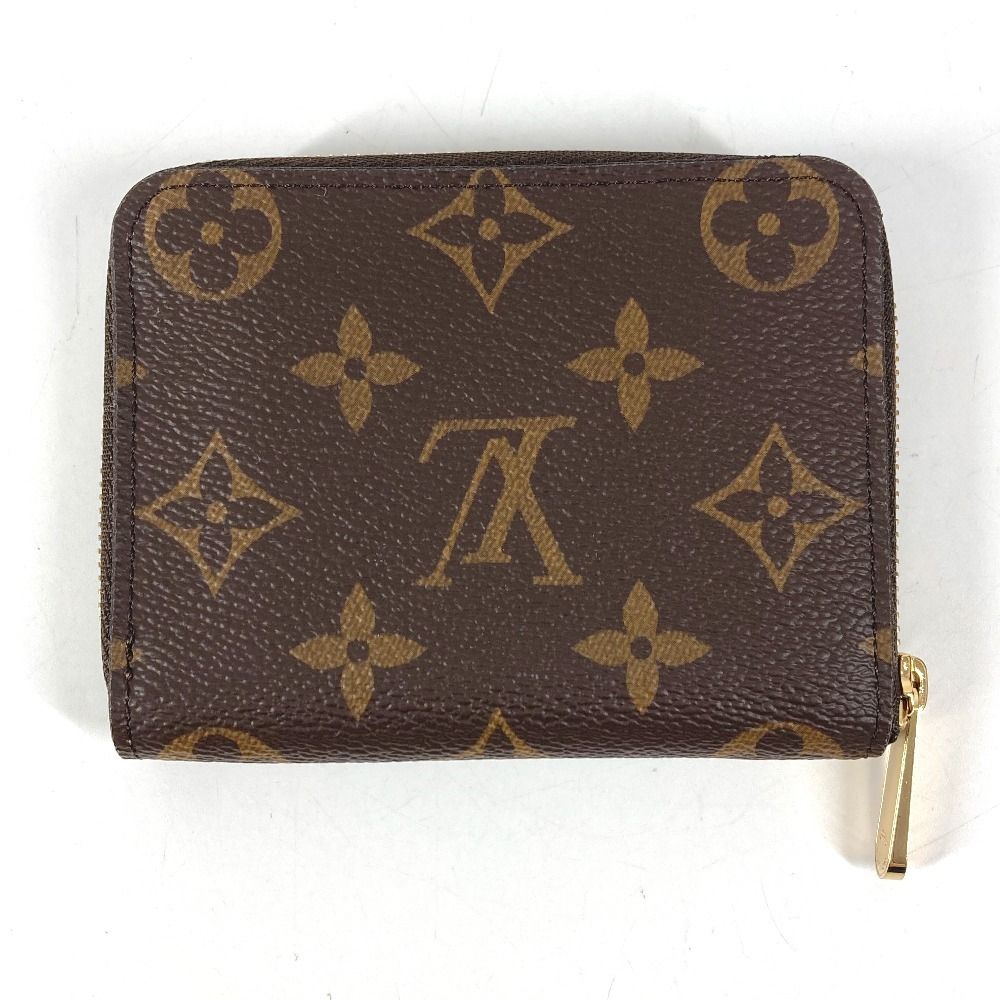 Louis Vuitton Coin Case Zippy Purse Wallet Monogram Canvas Brown — view 2