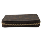 Louis Vuitton Coin Case Zippy Purse Wallet Monogram Canvas Brown — view 5