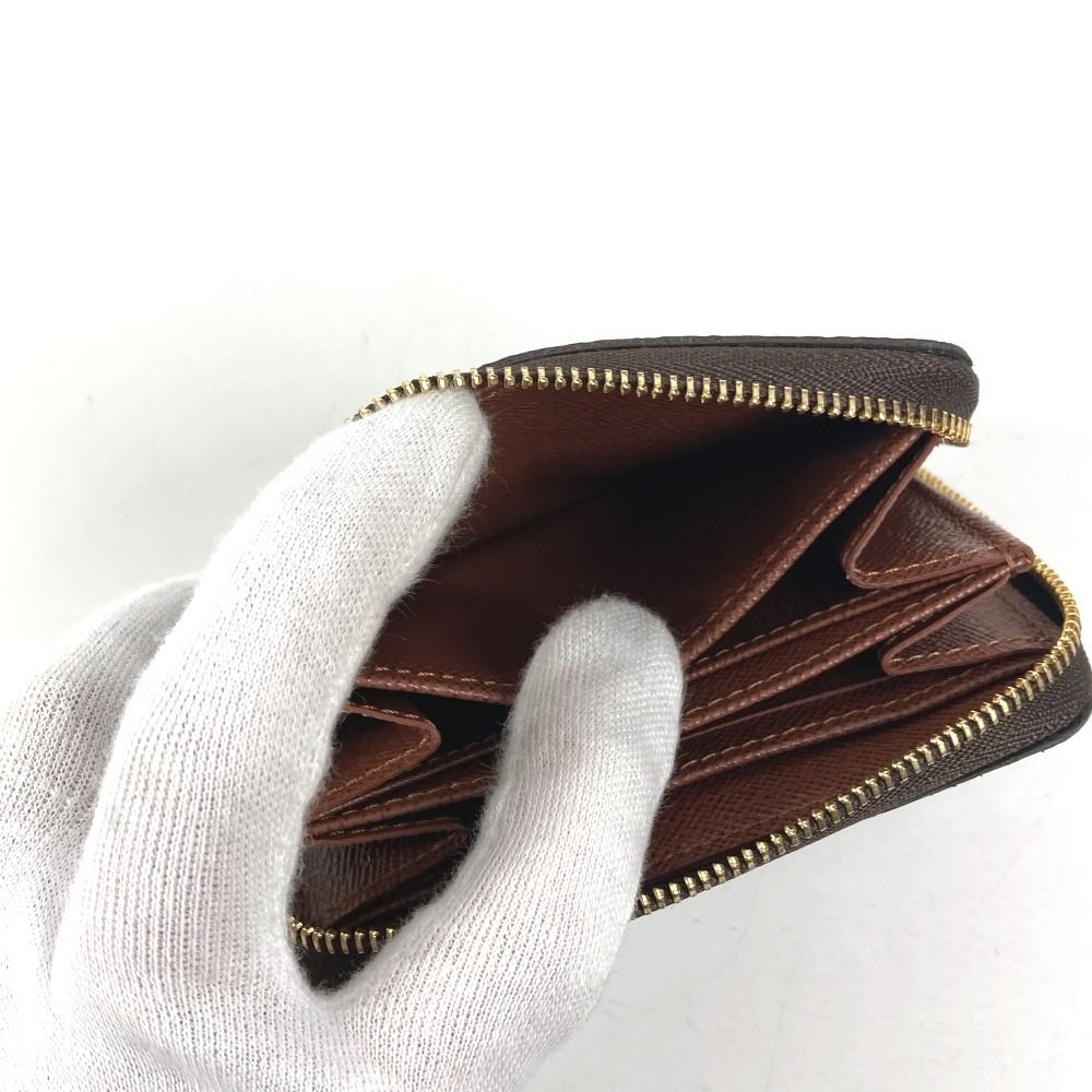 Louis Vuitton Coin Case Zippy Purse Wallet Monogram Canvas Brown — view 8