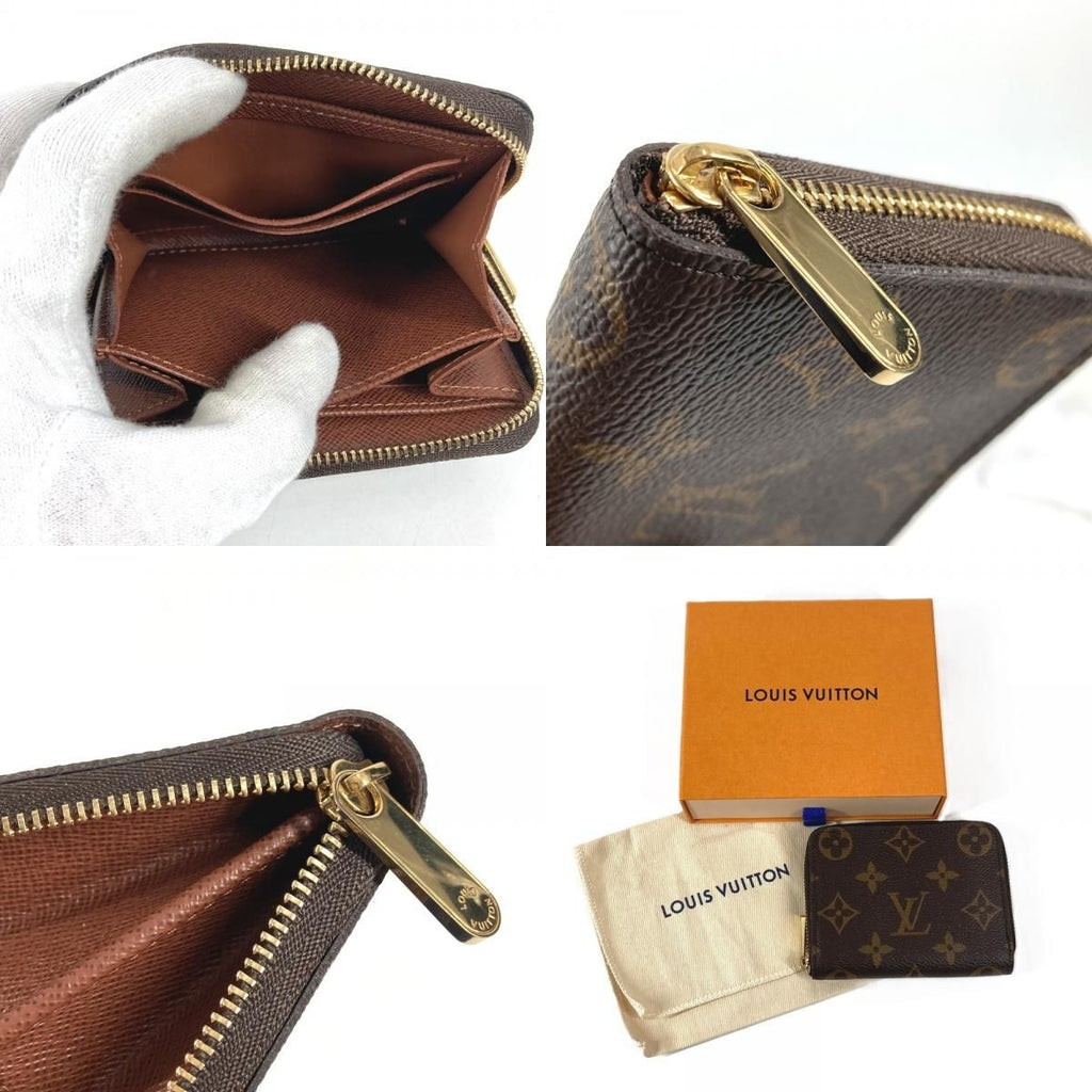 Louis Vuitton Coin Case Zippy Purse Wallet Monogram Canvas Brown — view 9
