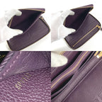 Louis Vuitton Wallet Portefeuille Cles Monogram Empreinte Leather Aube Purple — view 8